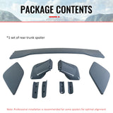 2012-2016 Subaru Impreza 2015-2021 WRX STI #PAF Gray 5PC Trunk Spoiler