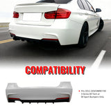 2012-2018 BMW F30 3-Series M Performance Style Rear Bumper Cover PP