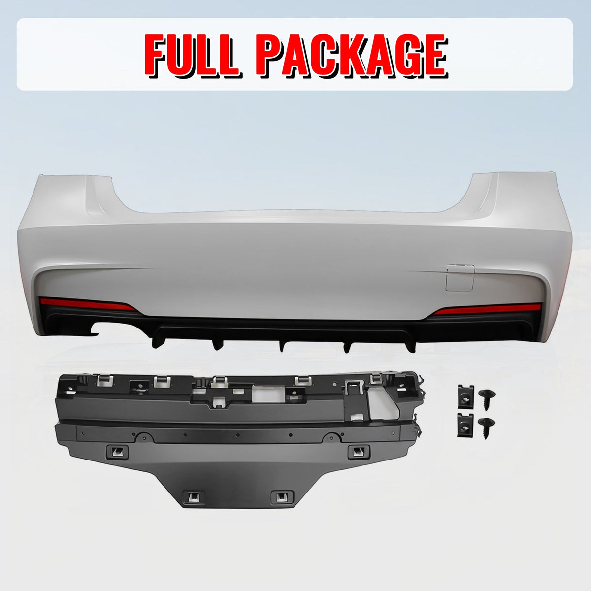 2012-2018 BMW F30 3-Series M Performance Style Rear Bumper Cover PP