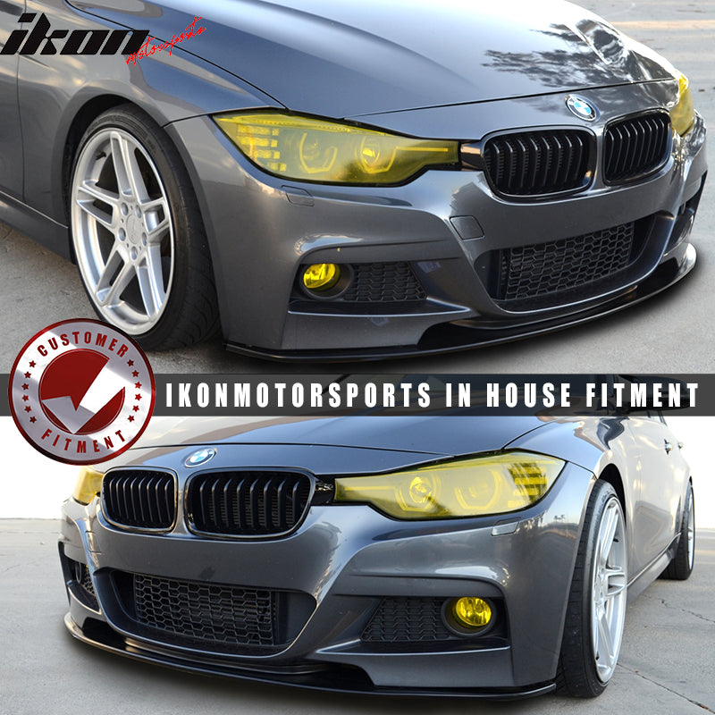 2012-2018 BMW F30 3 Series DP Style Unpainted PU Front Bumper Lip