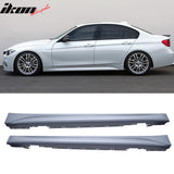 2012-2018 BMW F30 3-Series M-Tech Style Unpainted Side Skirts PP Pair