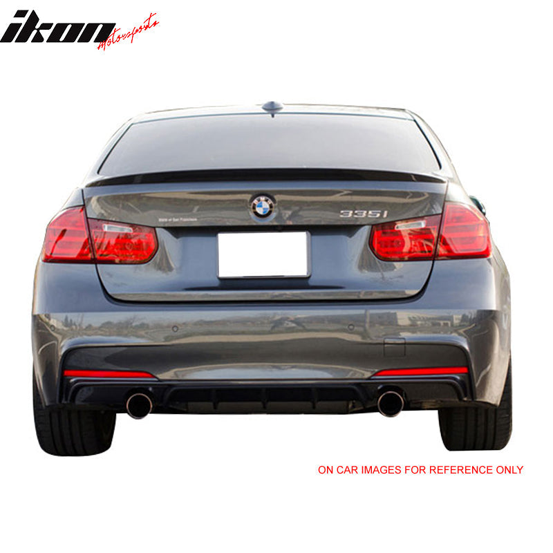 Trunk Spoiler for BMW F30 3 Series 2012-2018 Performance Style Gray ABS