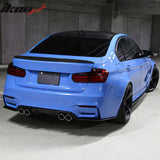 2012-2018 BMW F30 3 Series F80 M3 3D Style Black Trunk Spoiler kit