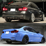 2012-2018 BMW F30 3 Series F80 M3 3D Style Black Trunk Spoiler kit