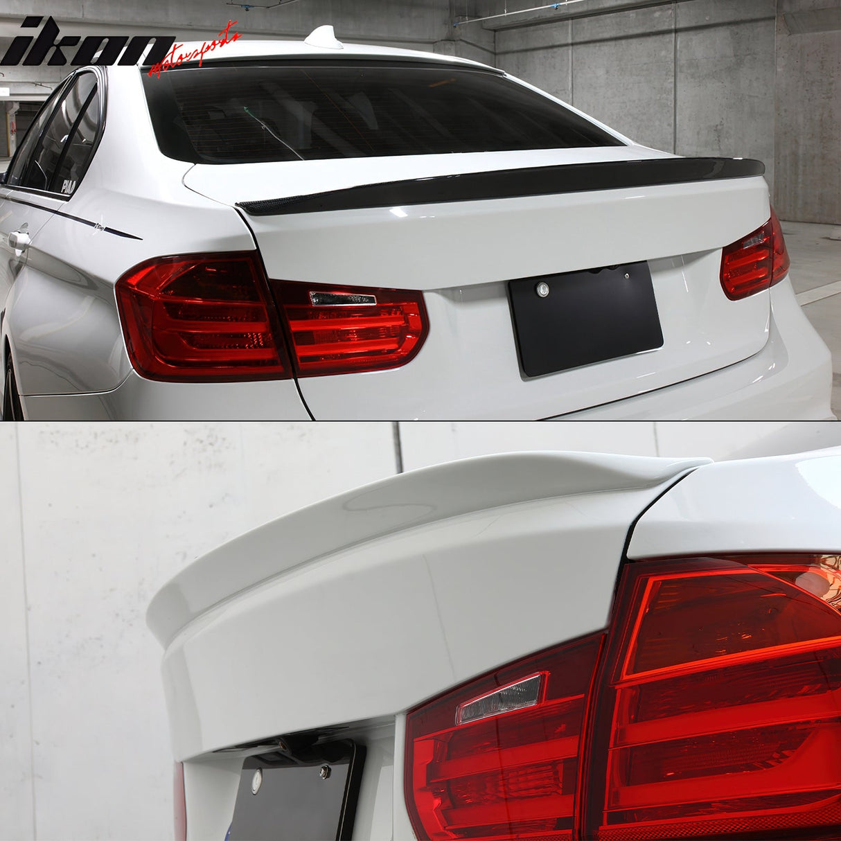 2012-2018 BMW F30 3 Series F80 M3 3D Style Black Trunk Spoiler kit