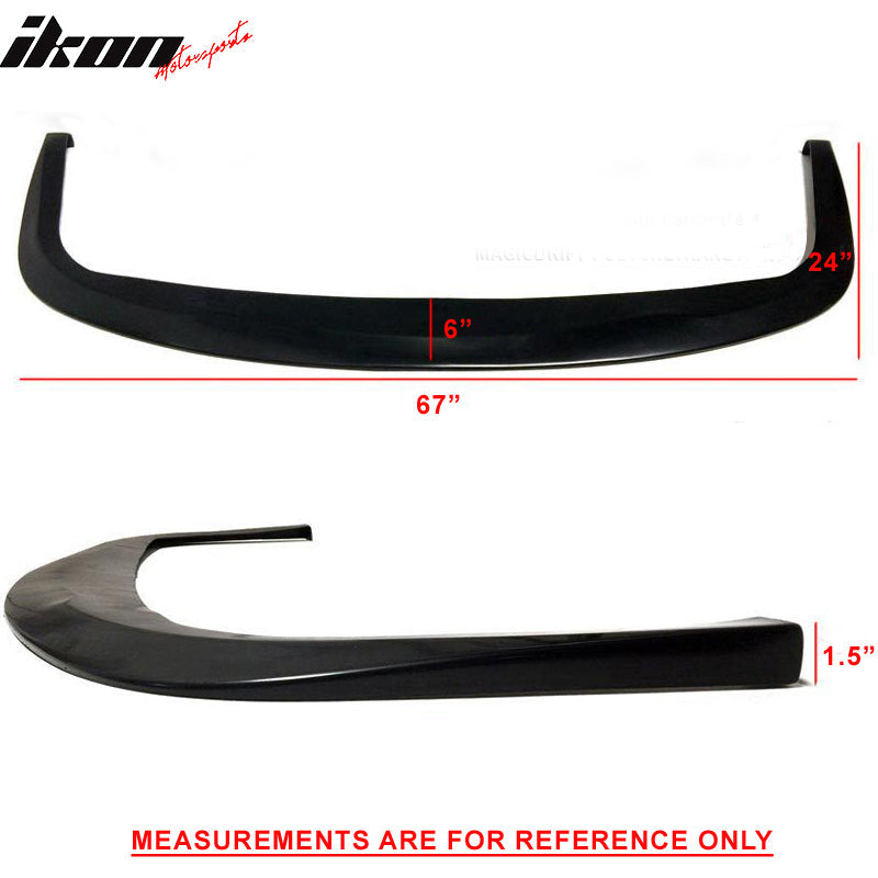 2012-2018 Hyundai Veloster CS Style Add On Front Bumper Lip Spoiler PU