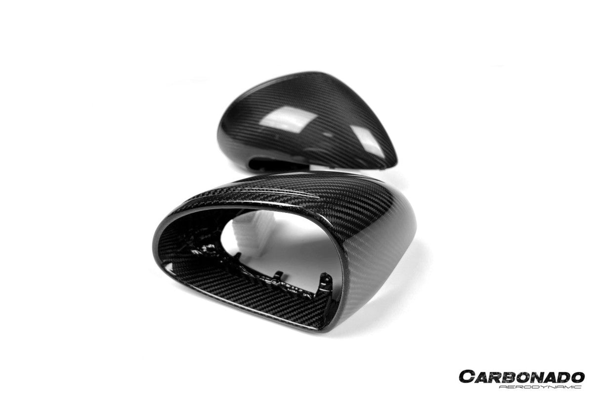 2012-2019 Porsche 911 991.1 991.2 Carrera 981 OEM Style Dry Carbon Fiber Mirror Housing Replacement | Fits Carrera S, Carrera 4, Cabriolet, Targa 4, And Cayman, Boxster LHD