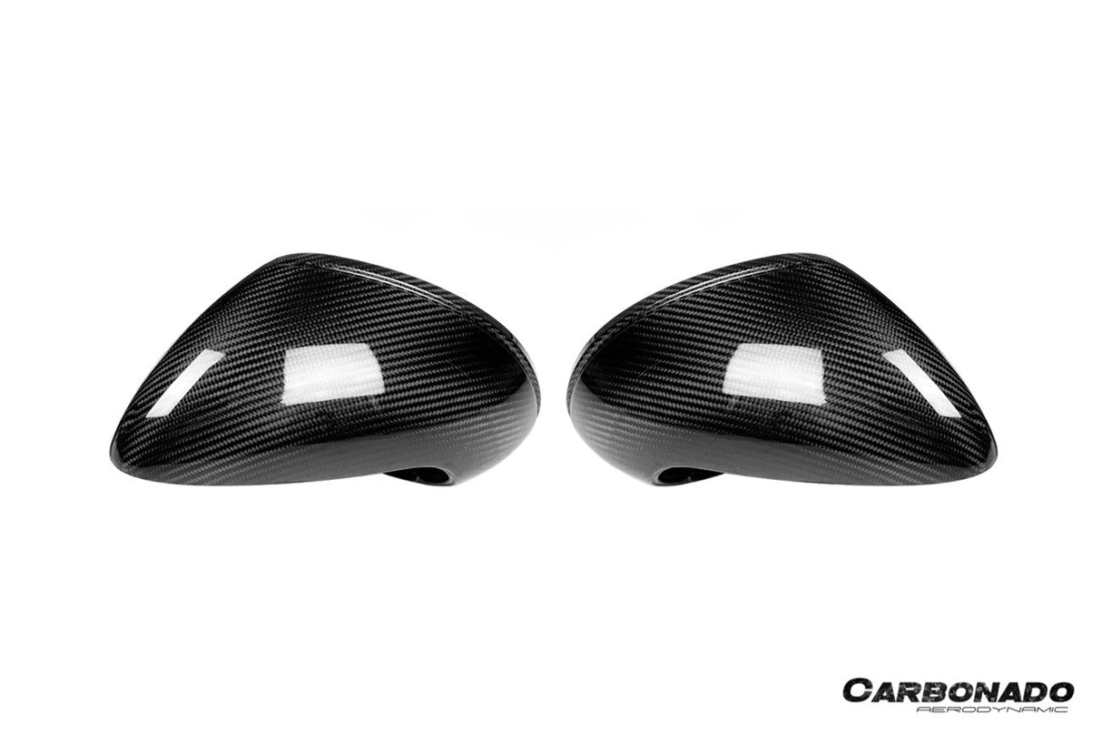 2012-2019 Porsche 911 991.1 991.2 Carrera 981 OEM Style Dry Carbon Fiber Mirror Housing Replacement | Fits Carrera S, Carrera 4, Cabriolet, Targa 4, And Cayman, Boxster LHD