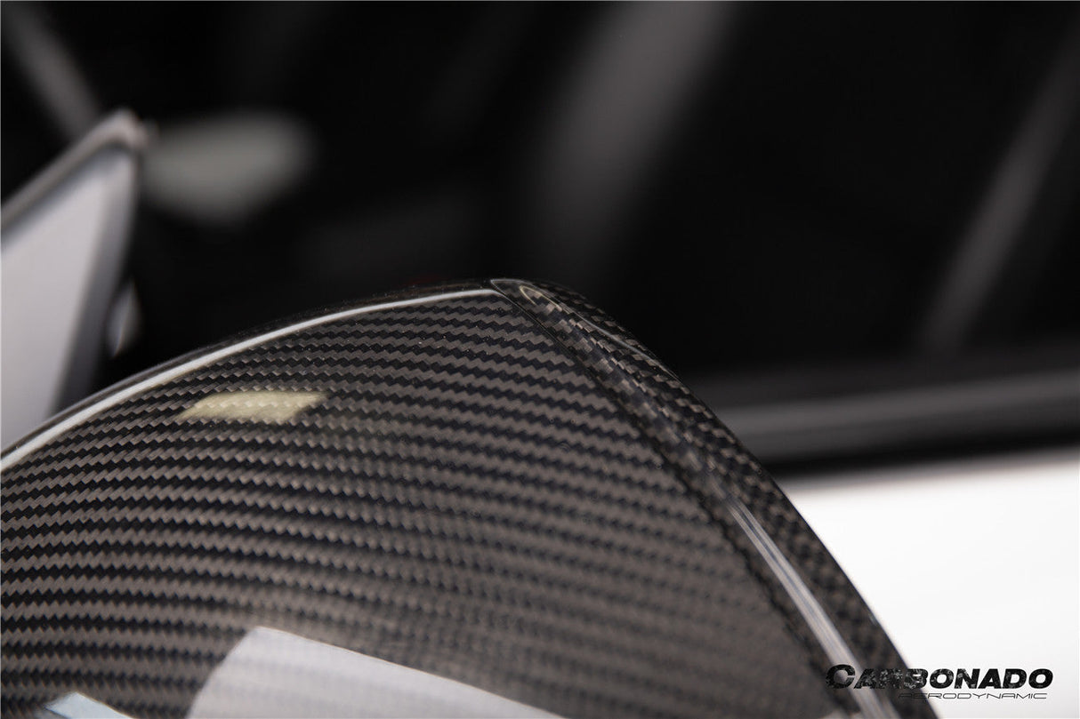2012-2019 Porsche 911 991.1 991.2 Carrera 981 OEM Style Dry Carbon Fiber Mirror Housing Replacement | Fits Carrera S, Carrera 4, Cabriolet, Targa 4, And Cayman, Boxster LHD