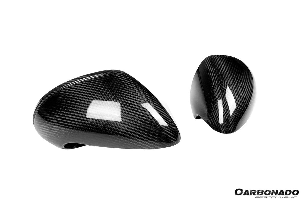 2012-2019 Porsche 911 991.1 991.2 Carrera 981 OEM Style Dry Carbon Fiber Mirror Housing Replacement | Fits Carrera S, Carrera 4, Cabriolet, Targa 4, And Cayman, Boxster LHD