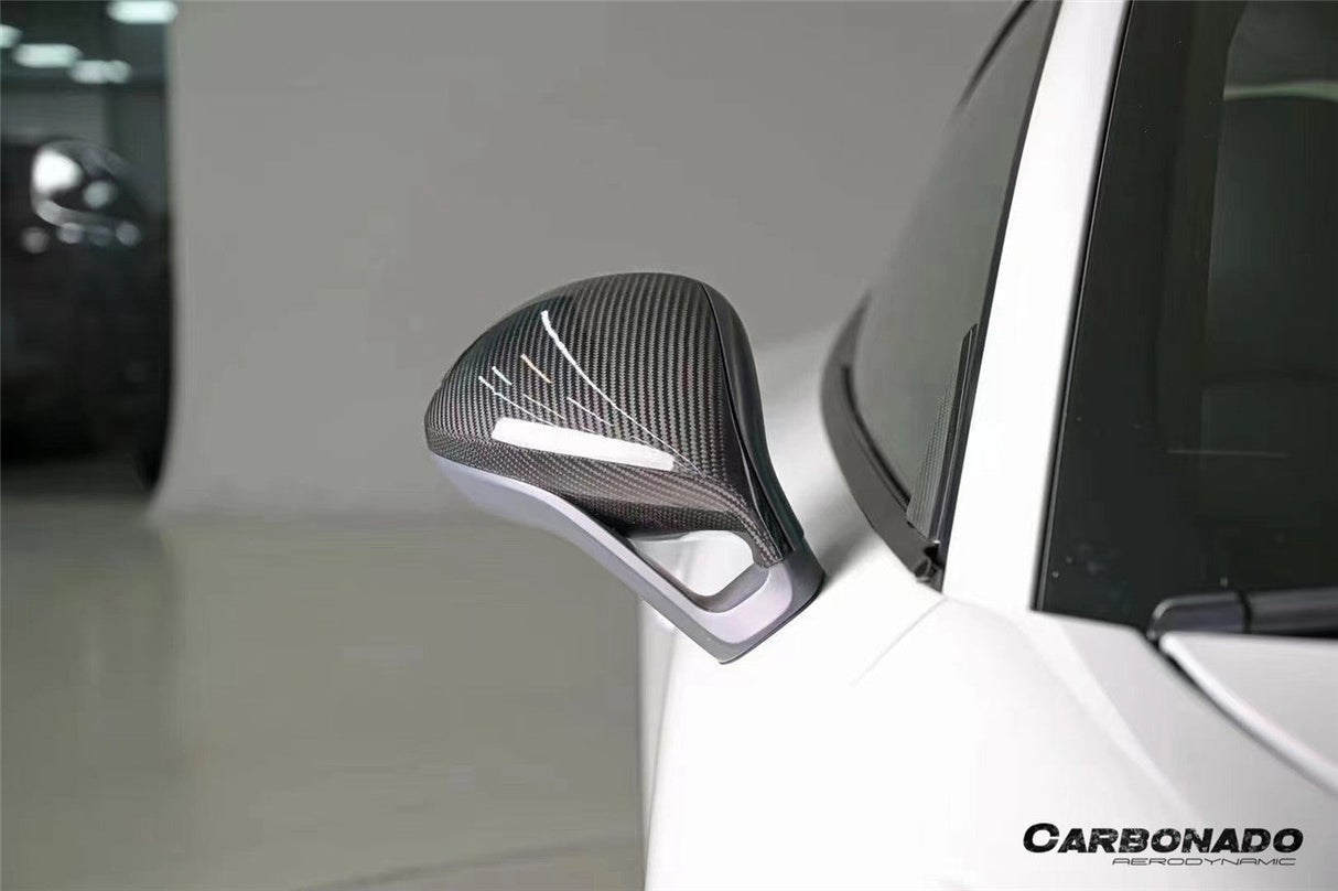 2012-2019 Porsche 911 991.1 991.2 Carrera 981 Cayman Boxster OEM Style Dry Carbon Fiber Mirror Housing Replacement | Fits GT3RS, GT3, GT2RS, Turbo S, GTS, Carrera 4 Cabriolet GTS, Carrera Cabriolet GTS, Targa 4 GTS, Targa 4S, Carrera 4S And 981GT4 LHD
