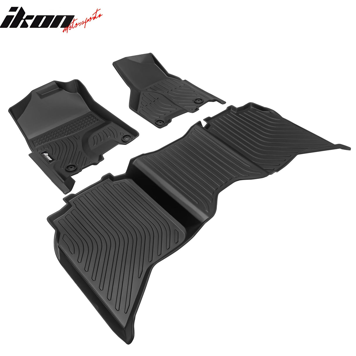2012-2024 Ram 1500/2500/3500 Crew Cab 3D Floor Mats Carpets Liner TPE