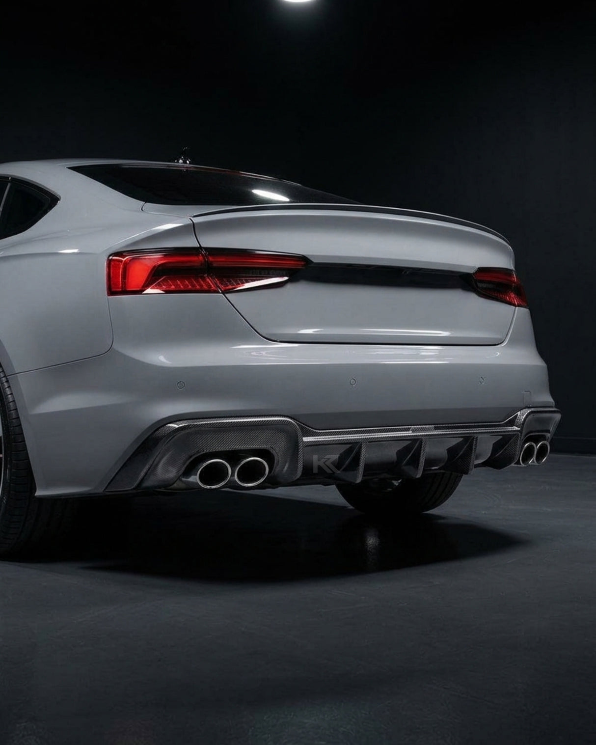 2020–2021 Audi A5 S-Line / S5 B9 Sportback Rear Bumper Diffuser Lip – Carbon Fiber