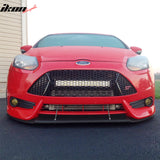 Front Bumper Splitter Lip for Ford Focus ST 2013-2014 with Hardware Carbon Fiber Print