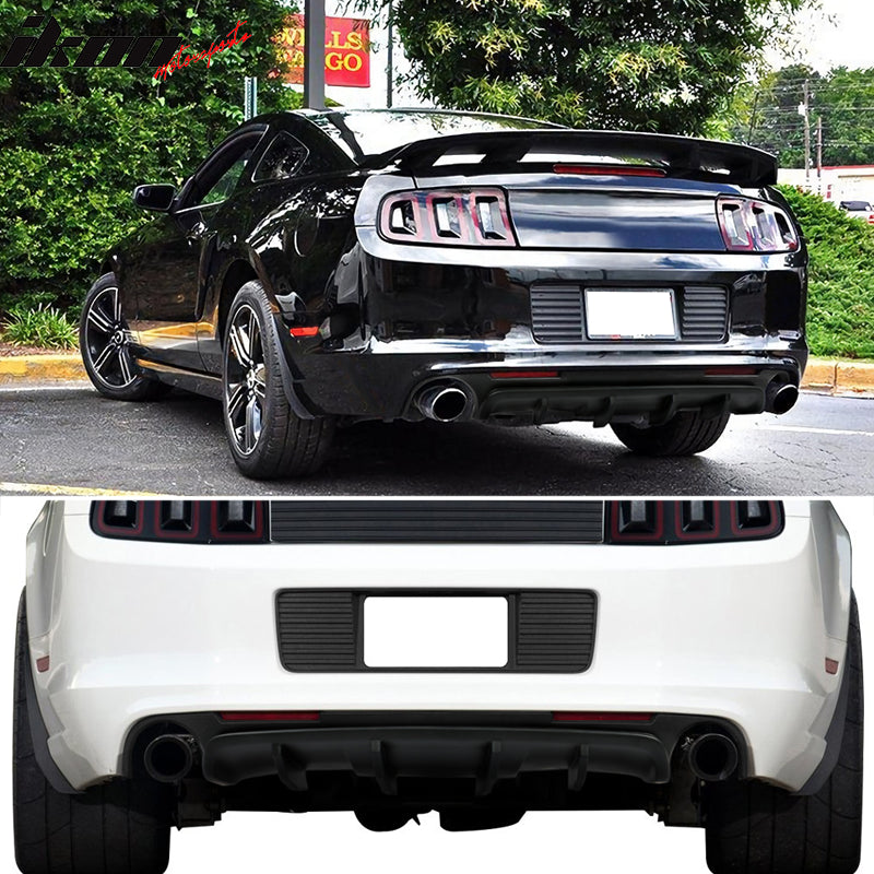 2013-2014 Ford Mustang California V2 Style PP Rear Bumper Lip Diffuser