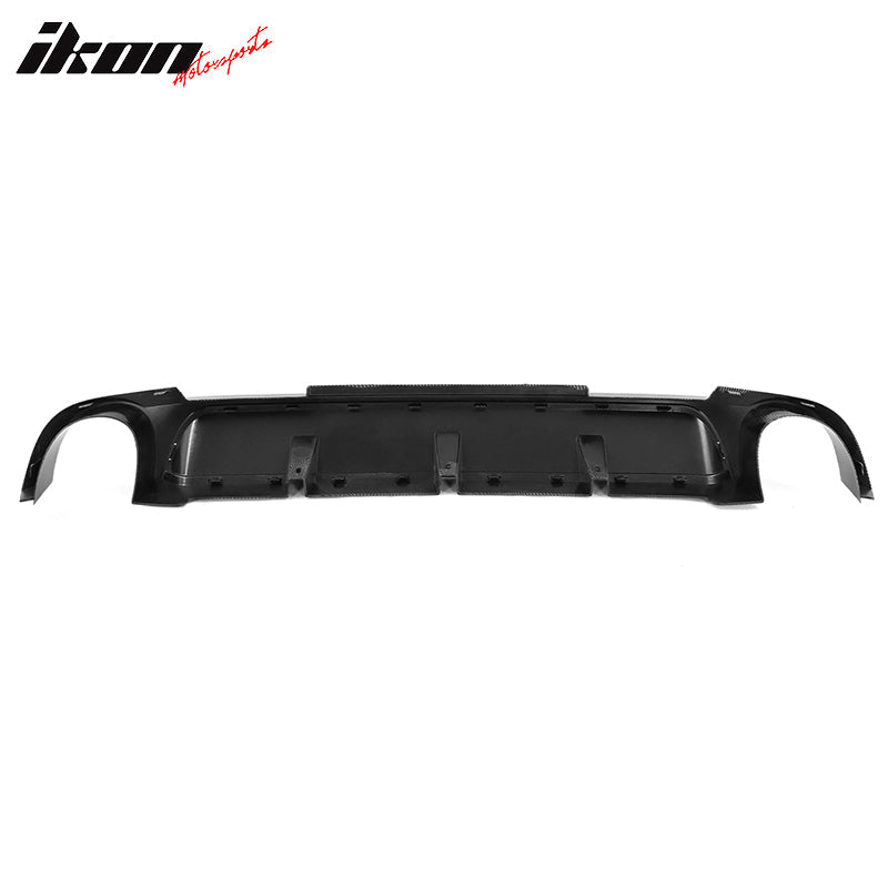 2013-2014 Ford Mustang V6 GT Carbon Fiber Print Rear Bumper Lip V2 PP