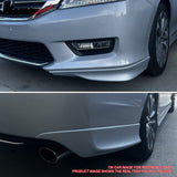 2013-15 Honda Accord HFP Style Unpainted Front + Rear Lip Splitter PP