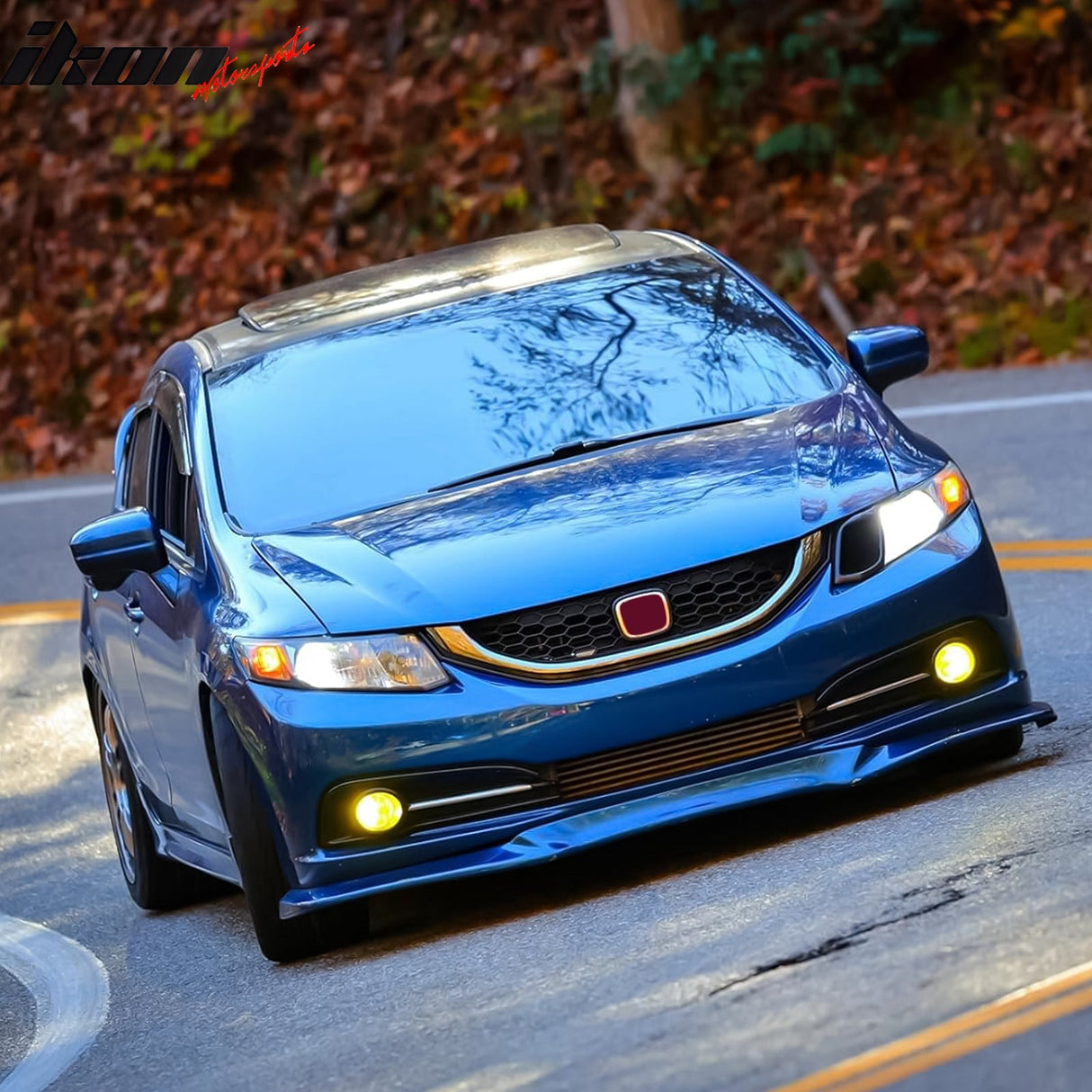 2013-2015 Honda Civic USDM Front Lip GT Style Unpainted PU