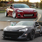 2013-2016 Scion FRS GR Style Unpainted Black Front Bumper Lip PU
