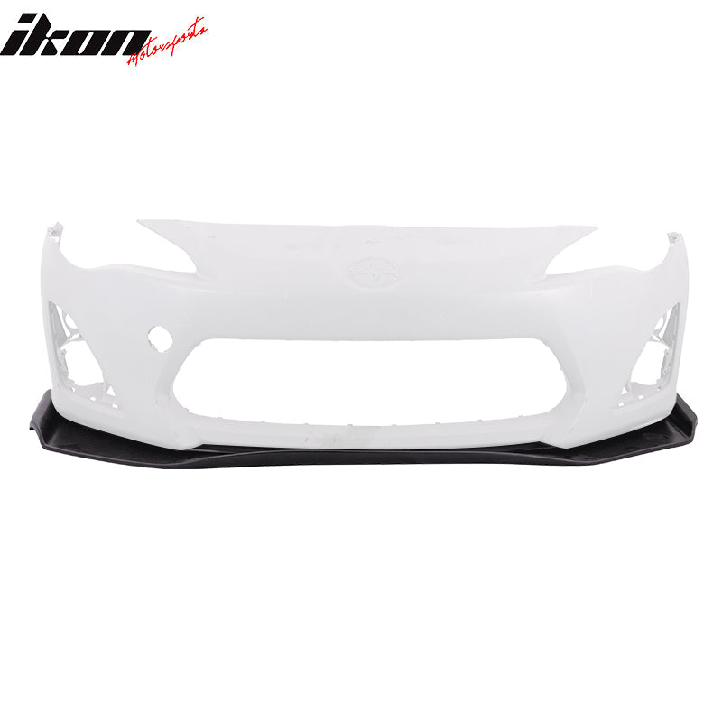 2013-2016 Scion FRS GR Style Unpainted Black Front Bumper Lip PU