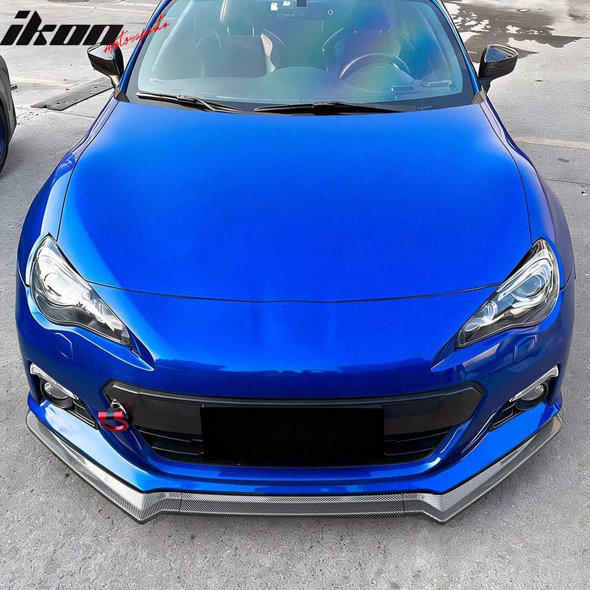 2013-2016 Subaru BRZ CS Style Carbon Fiber Print Front Bumper Lip PP