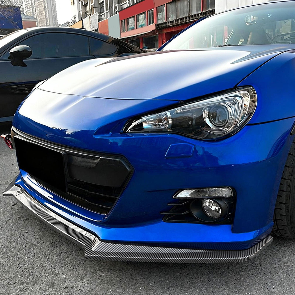 2013-2016 Subaru BRZ CS Style Carbon Fiber Print Front Bumper Lip PP