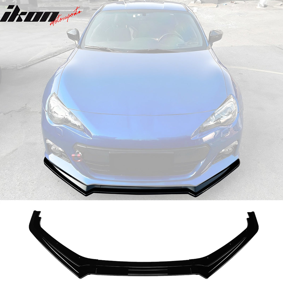 2013-2016 Subaru BRZ CS Style Gloss Black Front Bumper Lip Spoiler PP