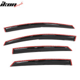 2013-2018 Ford Fusion Mugen Style Smoke Tinted Window Visors Acrylic