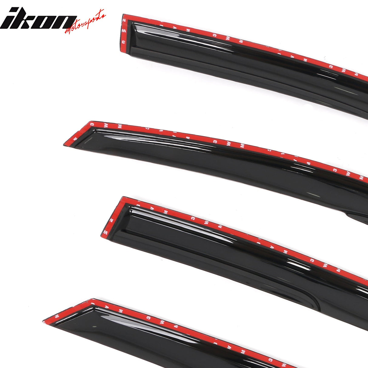 2013-2018 Ford Fusion Mugen Style Smoke Tinted Window Visors Acrylic