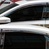 2013-2018 Nissan Altima Polycarbonate Window Visors W/ Chrome Trim 4PC