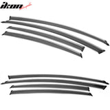 2013-2018 Nissan Altima Polycarbonate Window Visors W/ Chrome Trim 4PC