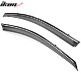 2013-2018 Nissan Altima Polycarbonate Window Visors W/ Chrome Trim 4PC