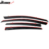 2013-2018 Nissan Altima Polycarbonate Window Visors W/ Chrome Trim 4PC