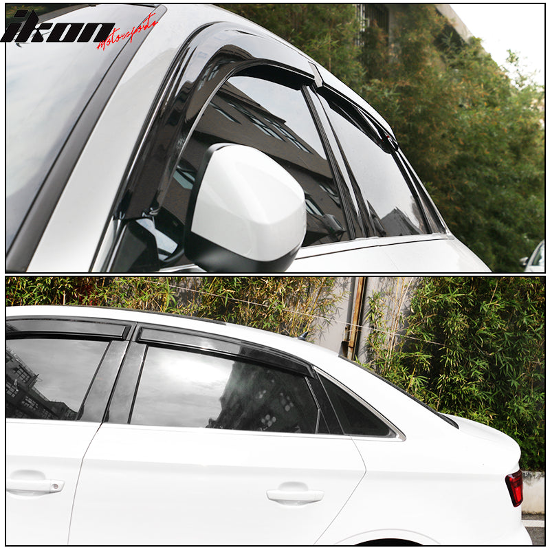 2013-2019 Audi A3 S3 RS3 Sedan Slim Style Acrylic Window Visors 4PC