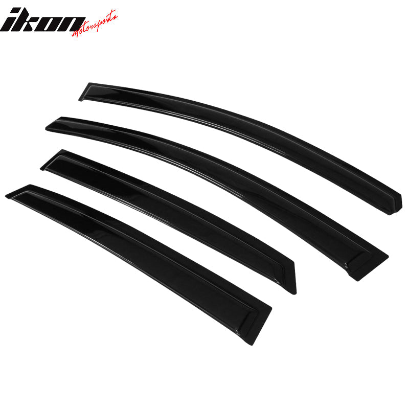 2013-2019 Nissan Sentra Slim Style Smoke Window Visor Guard Acrylic