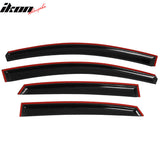 2013-2019 Nissan Sentra Slim Style Smoke Window Visor Guard Acrylic