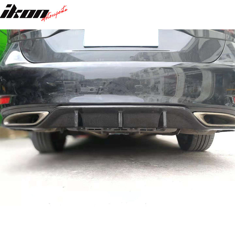 Rear Bumper Lip Diffuser for Lexus GS Series 2013-2020 3 Fins Unpainted PP