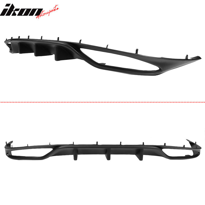Rear Bumper Lip Diffuser for Lexus GS Series 2013-2020 3 Fins Unpainted PP