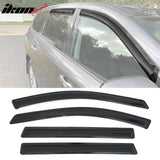 2013-2020 Nissan Pathfinder Window Visors Smoke Acrylic Side Door Wind Rain Sun Deflectors Guard 4PCS Set
