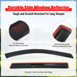2013-2020 Nissan Pathfinder Window Visors Smoke Acrylic Side Door Wind Rain Sun Deflectors Guard 4PCS Set