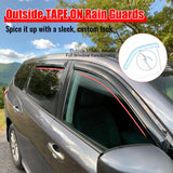2013-2020 Nissan Pathfinder Window Visors Smoke Acrylic Side Door Wind Rain Sun Deflectors Guard 4PCS Set
