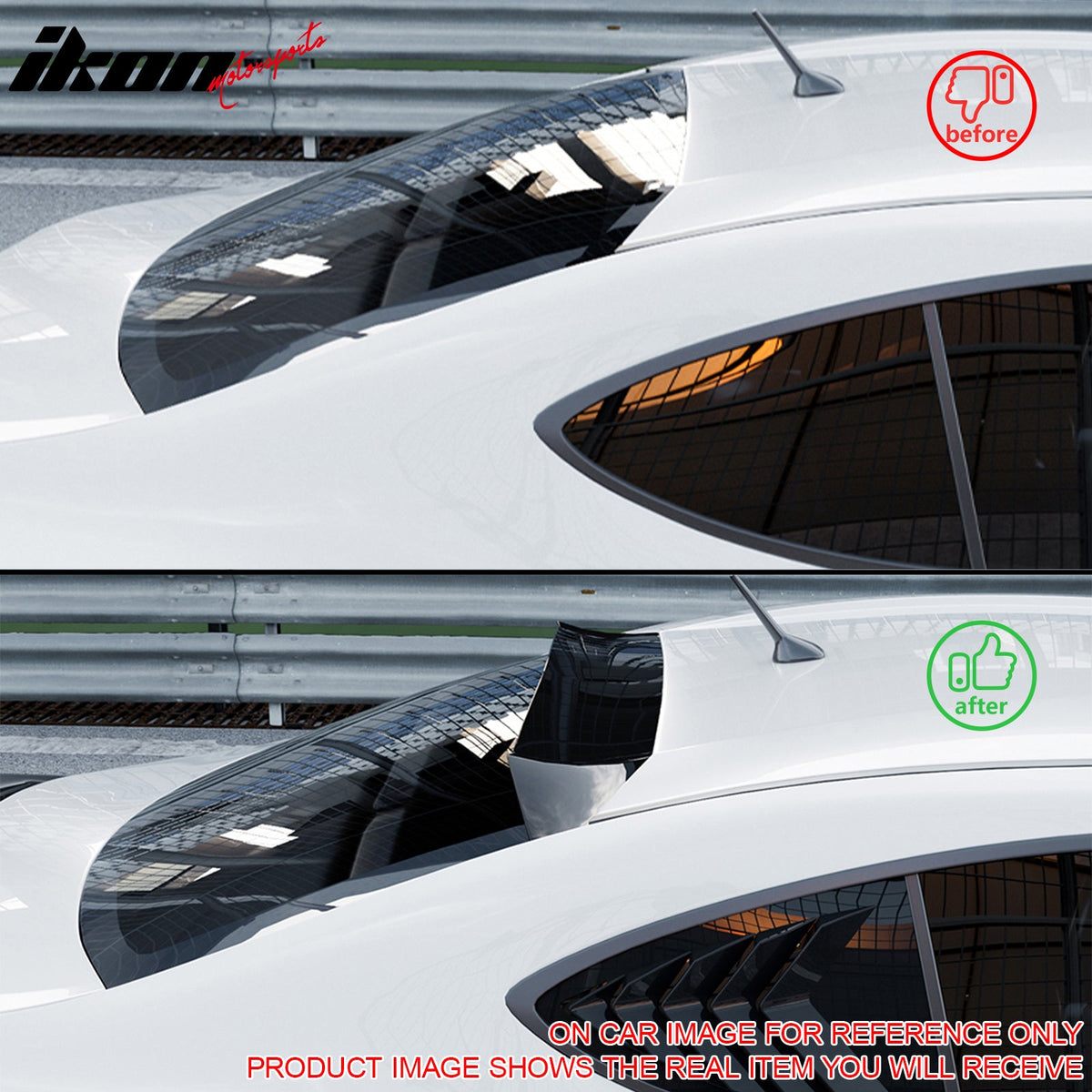 2013-2020 BRZ FR-S TY86 IKV3 Carbon Fiber Print Rear Roof Spoiler ABS