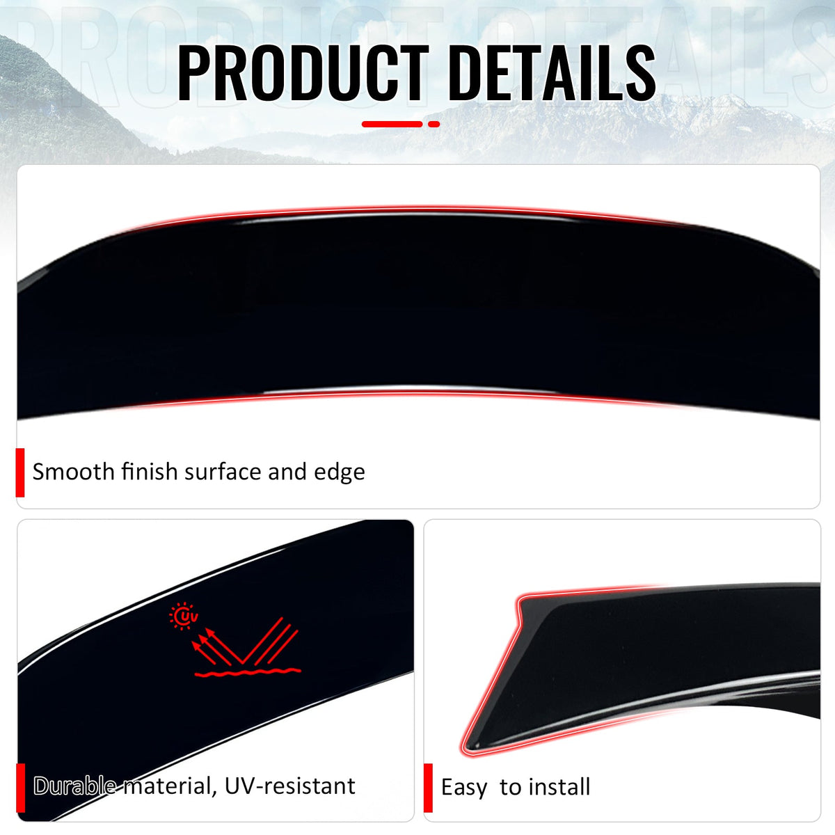 Trunk Spoiler for BRZ FR-S TY86 2013-2020 Duckbill Style Gloss Black ABS