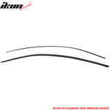 2013-2020 Subaru BRZ Toyota 86 Smoke Tinted Window Visor Acrylic 2PCS