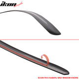 2013-2020 Subaru BRZ Toyota 86 Smoke Tinted Window Visor Acrylic 2PCS