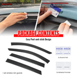 2013 Infiniti JX35& 2014-2021 Infiniti QX60 Window Visors Smoke Acrylic Rain Sun Deflectors Guard 4PCS Set