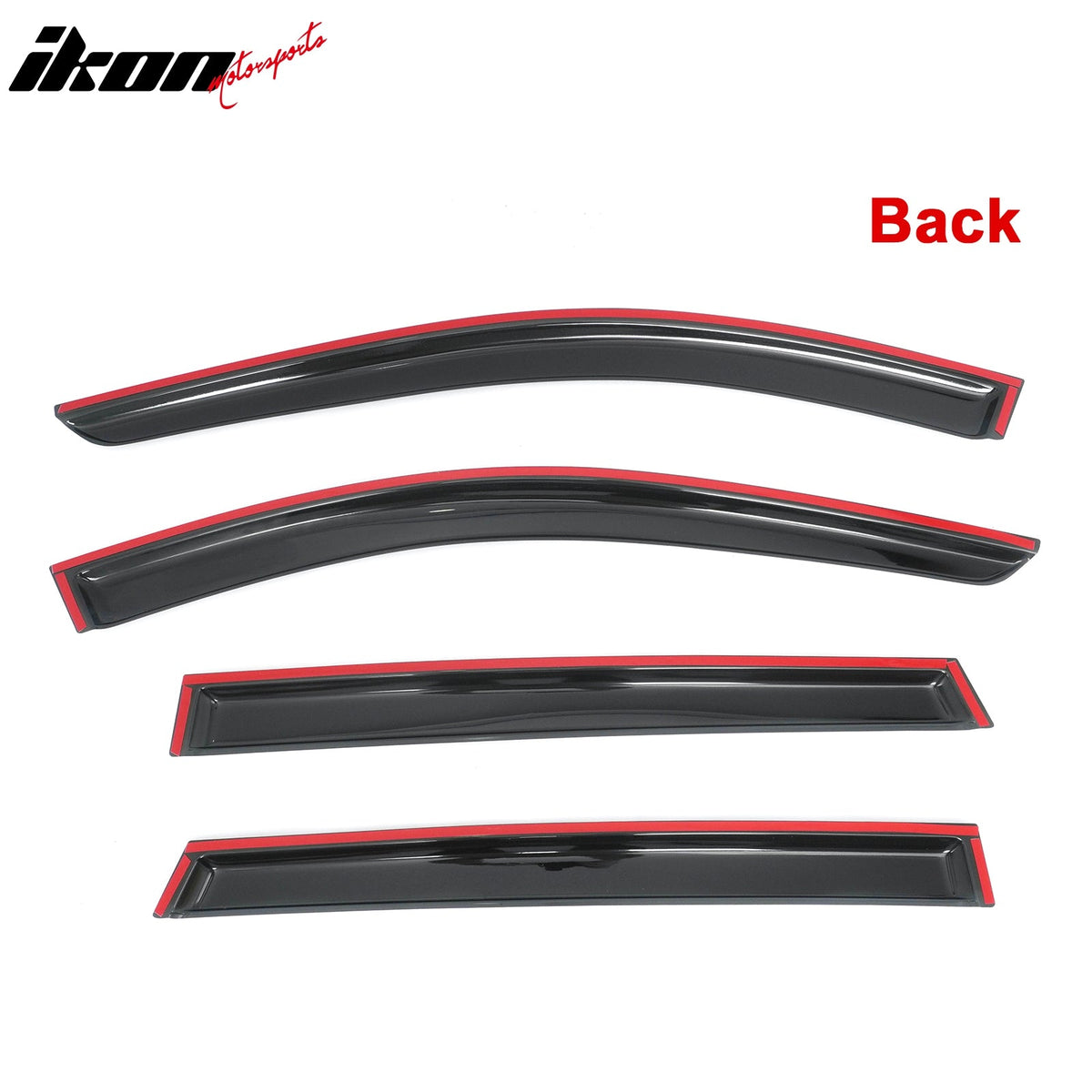 2013 Infiniti JX35& 2014-2021 Infiniti QX60 Window Visors Smoke Acrylic Rain Sun Deflectors Guard 4PCS Set