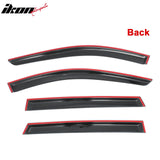 2013 Infiniti JX35& 2014-2021 Infiniti QX60 Window Visors Smoke Acrylic Rain Sun Deflectors Guard 4PCS Set