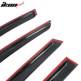 2013 Infiniti JX35& 2014-2021 Infiniti QX60 Window Visors Smoke Acrylic Rain Sun Deflectors Guard 4PCS Set