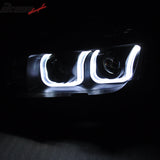 Fits 14-15 Camaro SS Front Bumper w/ Foglights + CCFL Halo Headlights